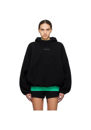 Fear of God ESSENTIALS Black Patch Hoodie