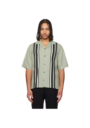 Hugo Green Striped Shirt