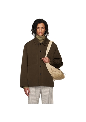 LEMAIRE Brown Wadded Facing Jacket