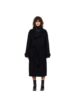LEMAIRE Black Wrap Coat