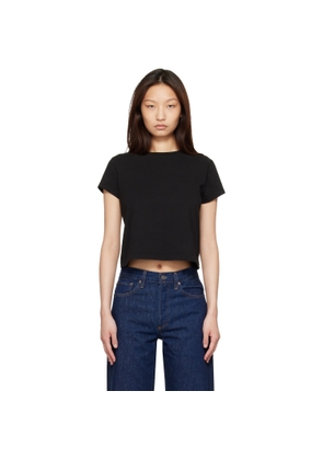 AGOLDE Black Adine Shrunken T-shirt