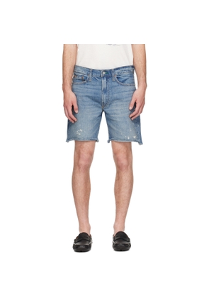 Polo Ralph Lauren Blue 8-Inch Vintage Classic Cutoff Denim Shorts