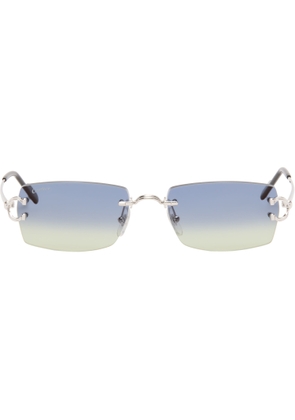 Cartier Silver Classic C Motif Sunglasses