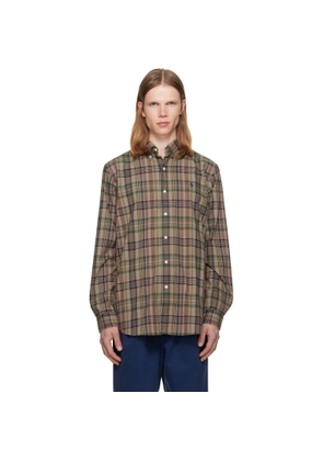 Polo Ralph Lauren Brown Performace Madras Sport Shirt