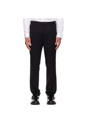 Hugo Black Extra-Slim-Fit Wool-Blend Twill Trousers