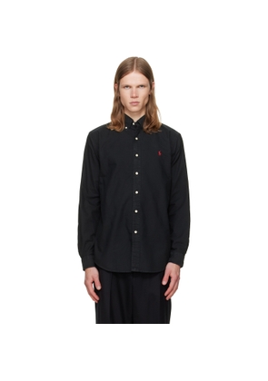 Polo Ralph Lauren Black Garment-Dyed Oxford Shirt