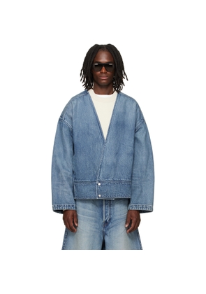 Fear of God Indigo Lapelless Denim Jacket