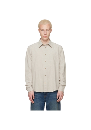 A.P.C. Taupe Harris Shirt