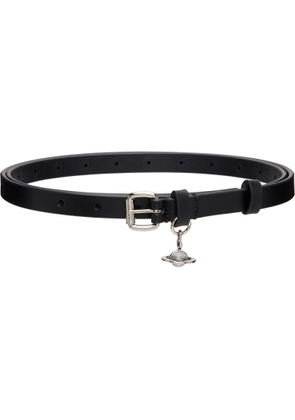 Vivienne Westwood Black Mini Alex Charm Belt