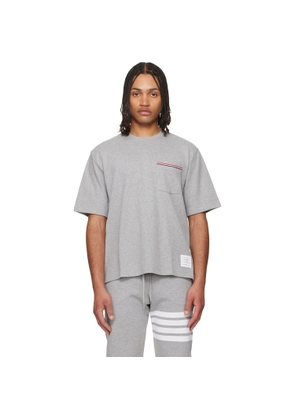 Thom Browne Gray Milano Cotton Oversized Pocket T-shirt