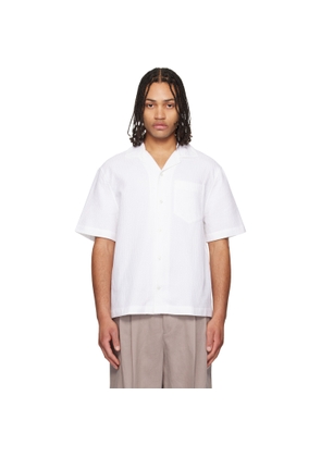 Hugo White Oversized-Fit Structured Cotton Shirt