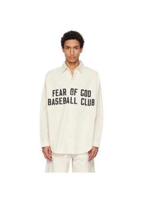 Fear of God Off-White Garment Dyed Cotton Relaxed Shirt