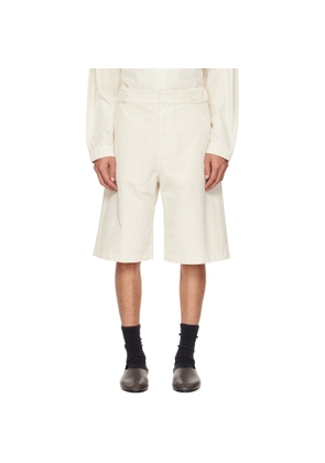 Fear of God Off-White Garment Dyed Cotton Casual Shorts