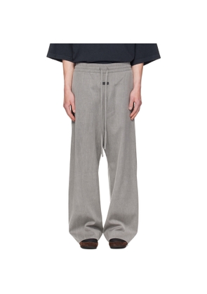 Fear of God Gray Wide Leg Drawstring Trousers