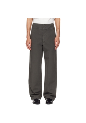 Fear of God Gray Garment Dyed Cotton Casual Trousers