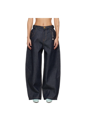 WILLY CHAVARRIA Navy Bad Girl Jeans