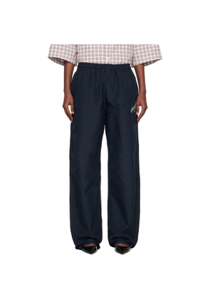 WILLY CHAVARRIA Navy Ruff Rider Track Pants