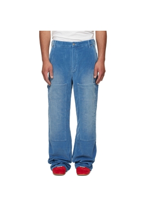 COÛT DE LA LIBERTÉ Blue Eli Corduroy Painter Trousers