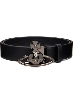 Vivienne Westwood Black Orb Buckle Belt