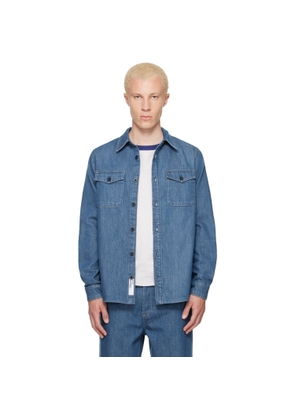 A.P.C. Blue 'Surchemise' Denim Shirt