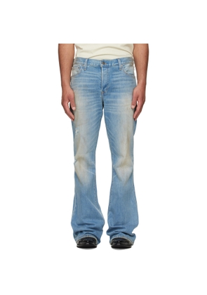 COÛT DE LA LIBERTÉ Blue Jimmy Sioux Stretch Flare Jeans