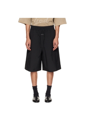 Fear of God Black Nylon Ripstop Sport Shorts