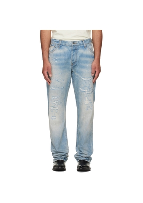COÛT DE LA LIBERTÉ Blue Bobby Selvage Relaxed Jeans