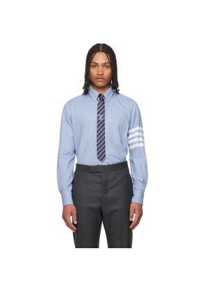 Thom Browne Blue Flannel 4-Bar Shirt