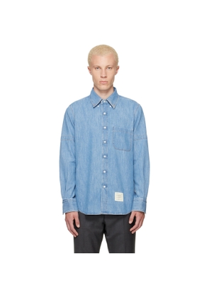 Thom Browne Blue Denim Armband Shirt
