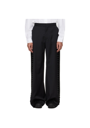 HELIOT EMIL Black Vibraxis Tailoring Trousers
