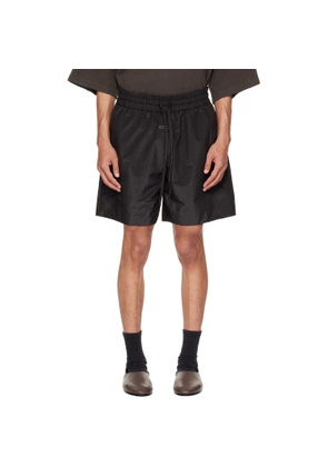 Fear of God Black Nylon Taffeta Padded Sport Shorts