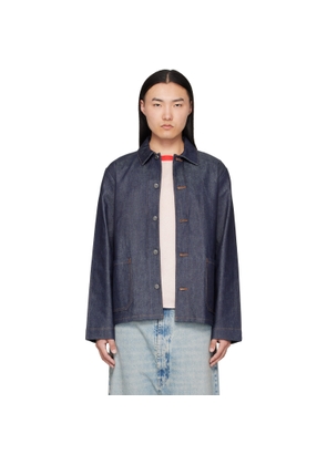 A.P.C. Indigo Kerlouan Logo Denim Jacket