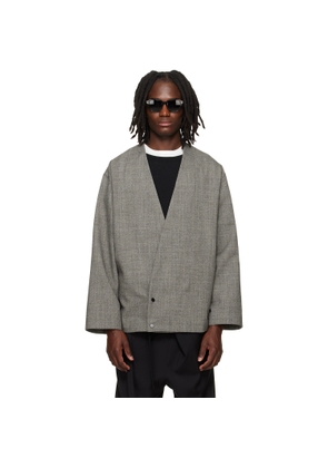 Fear of God Gray Relaxed Cropped Lapelless Blazer