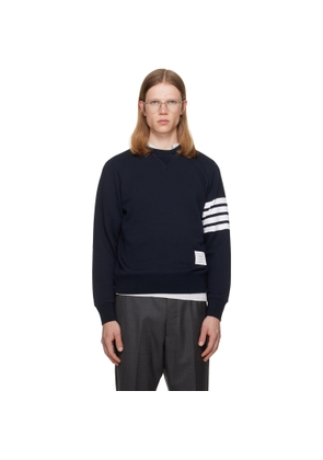 Thom Browne Navy Classic Loopback 4-Bar Sweatshirt