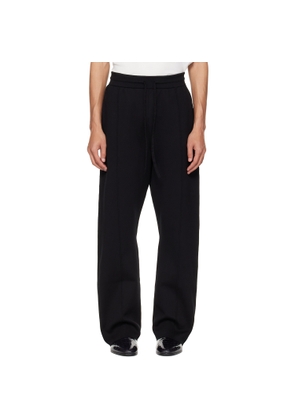 Fear of God Black Double Knit Flared Jogging Trousers