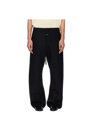 Fear of God Black Double Face Wool Cashmere Flared Trousers