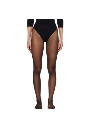 Wolford Black Individual 10 Back Seam Tights