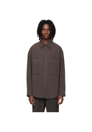 AGOLDE Brown Clark Shirt