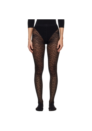 Wolford Black Bouquet Tights