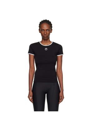 Marine Serre Black Moon Logo Bicolor Baby Fit T-shirt