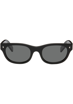 Prada Eyewear Black Oval Sunglasses