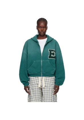ERL Green Letterman Hoodie