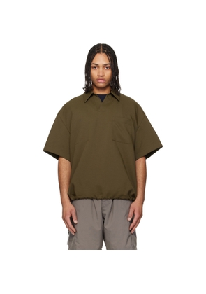 WOOYOUNGMI Khaki Twill Patch Pocket Polo
