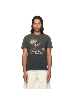 COÛT DE LA LIBERTÉ Black Freddie 'Coast To Coast' Emb S/S T-shirt