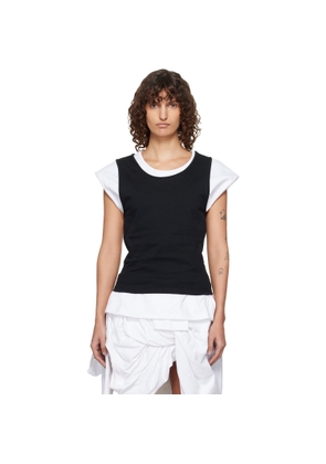 LII Black & White Tank-Layer T-shirt