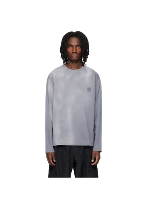 WOOYOUNGMI Gray Long-Sleeve Dyed Back Logo T-shirt