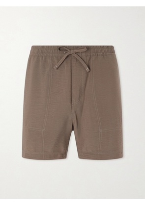 NN07 - Ryder 5971 Straight-Leg TENCEL™-Blend Drawstring Shorts - Men - Brown - S