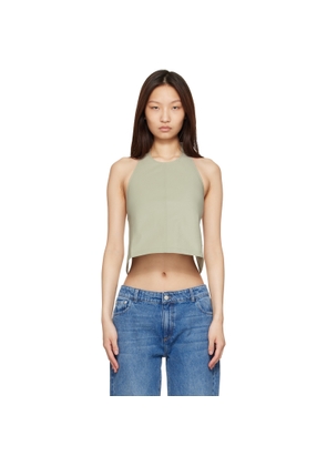 WARDROBE.NYC Taupe Clean Backless Halter Top