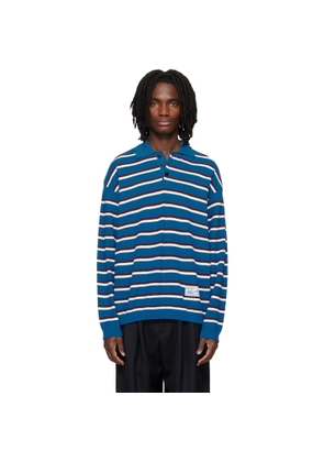 WOOYOUNGMI Blue Striped Polo