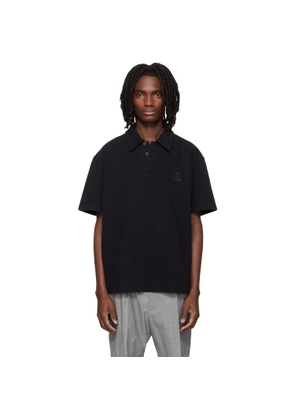 WOOYOUNGMI Black Back Logo Polo